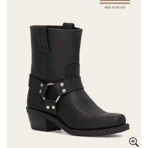 Frye Black Leather Moto Boots - NEVER WORN